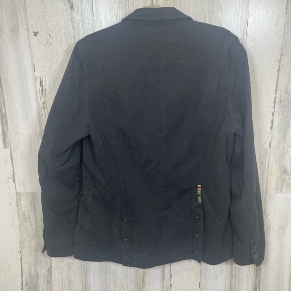 Triple Five Soul 555 Embroidered Crest Military Jacket Blazer size M Punk Emo - Picture 6 of 11